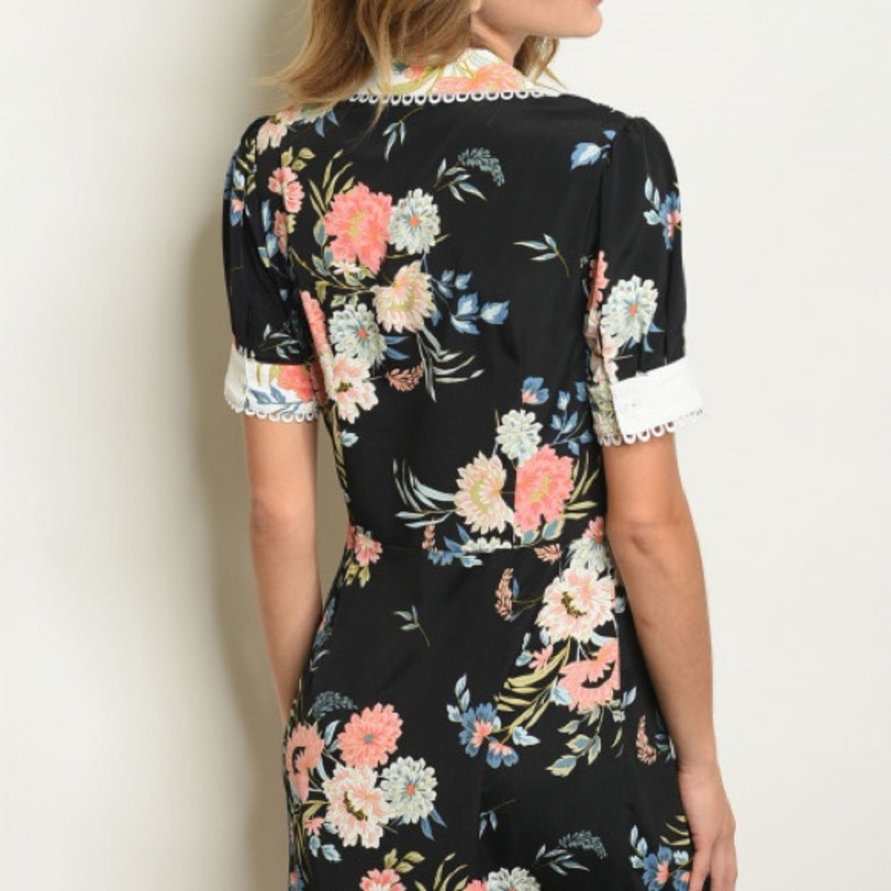 Japanese Inspired Kimono Floral Dress 116 - Picture 3 of 9